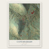 Cattaraugus, New York map print, the full design