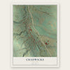 Chadwicks, New York map print, the full design
