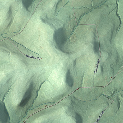 Close-up 2 of the Clarksville, New York map artwork