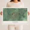 Clinton, New York map print, 12" x 18" Archival Matte Print mockup