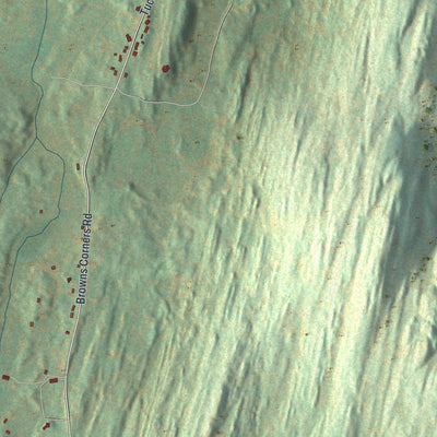 Close-up of the map of Clintondale, New York print showing street and building detail