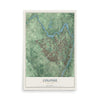 Colonie, New York map print, 12" x 18" Archival Matte Print mockup