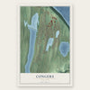 Congers, New York map print, the full design