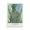Cooperstown, New York map print, 12" x 18" Archival Matte Print mockup