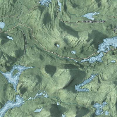 Close-up 1 of the Crown Point, New York map artwork