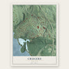 Crugers, New York map print, the full design