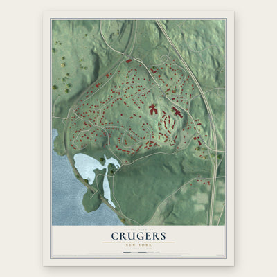Crugers, New York map print, the full design