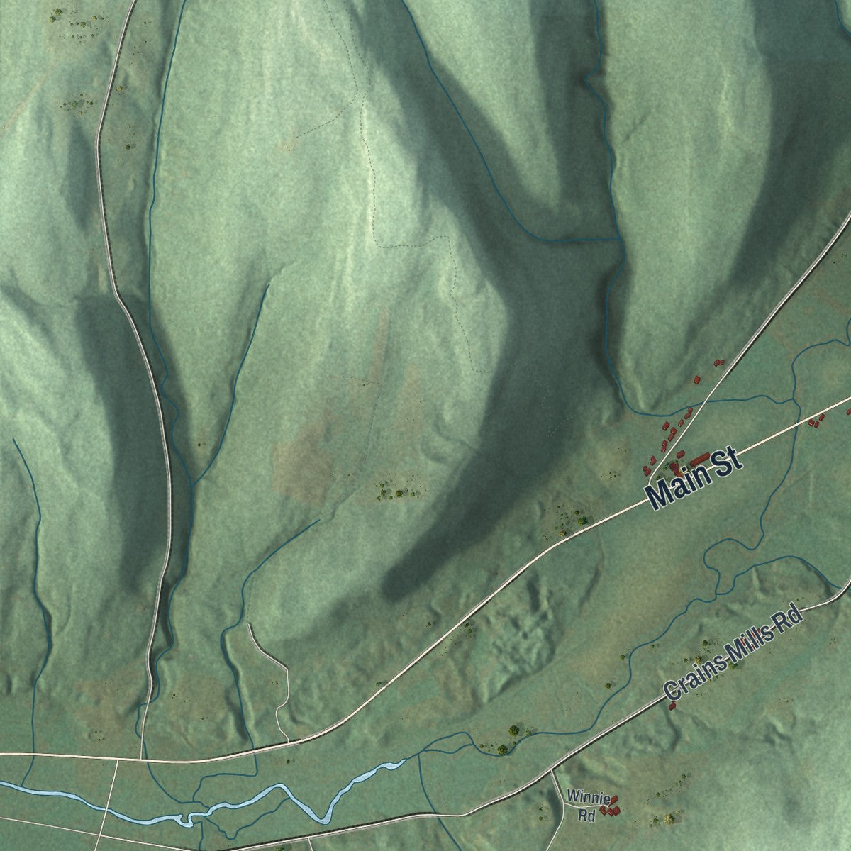 Close-up 2 of the Cuyler, New York map artwork