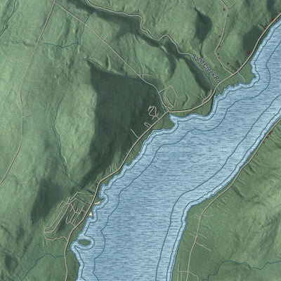 Close-up 2 of the Day, New York map artwork