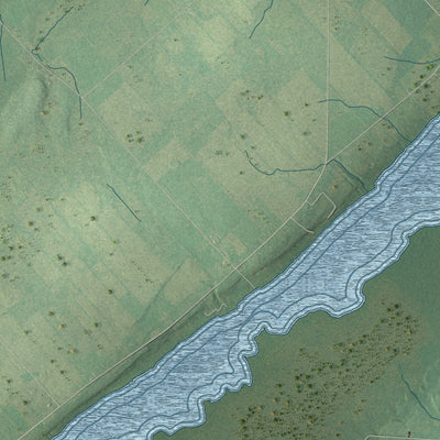 Close-up 2 of the De Peyster, New York map artwork