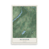 De Peyster, New York map print, 12" x 18" Archival Matte Print mockup