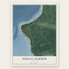 Dering Harbor, New York map print, the full design
