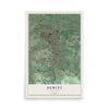 DeWitt, New York map print, 12" x 18" Archival Matte Print mockup