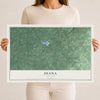 Diana, New York map print, 12" x 18" Archival Matte Print mockup