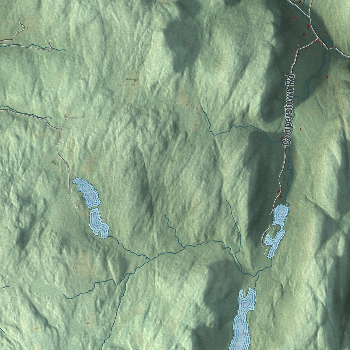 Close-up 2 of the Dover, New York map artwork