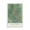 Dryden, New York map print, 12" x 18" Archival Matte Print mockup