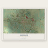 Dundee, New York map print, the full design