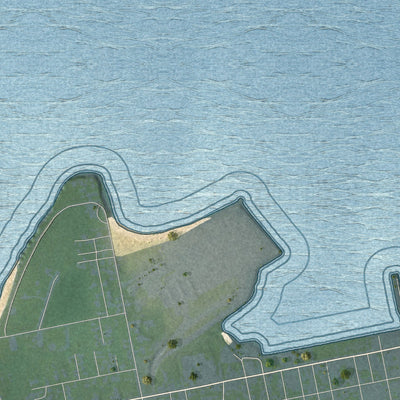 Close-up 2 of the Dunkirk Town (Chautauqua County), New York map artwork