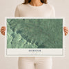 Durham, New York map print, 12" x 18" Archival Matte Print mockup