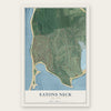 Eatons Neck, New York map print, the full design
