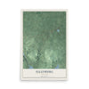 Ellenburg, New York map print, 12" x 18" Archival Matte Print mockup