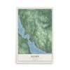 Ellery, New York map print, 12" x 18" Archival Matte Print mockup