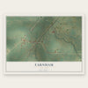 Farnham, New York map print, the full design