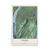 Fishkill, New York map print, 12" x 18" Archival Matte Print mockup