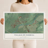 Fishkill, New York map print, 12" x 18" Archival Matte Print mockup