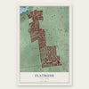 Flatbush, New York map print, the full design