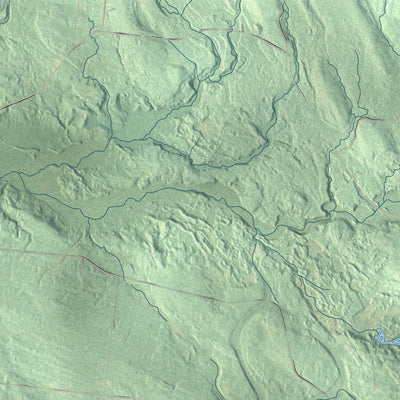 Close-up 1 of the Florence, New York map artwork