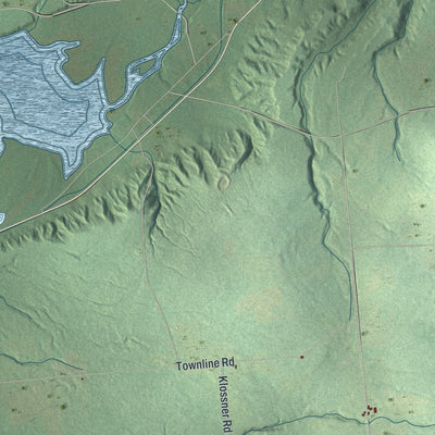 Close-up 2 of the Floyd, New York map artwork