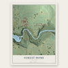 Forest Home, New York map print, the full design