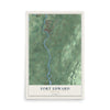 Fort Edward, New York map print, 12" x 18" Archival Matte Print mockup