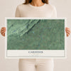Gardiner, New York map print, 12" x 18" Archival Matte Print mockup
