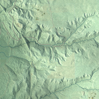 Close-up 1 of the Genesee Falls, New York map artwork