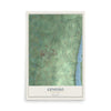 Geneseo, New York map print, 12" x 18" Archival Matte Print mockup