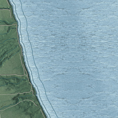 Close-up 2 of the Genoa, New York map artwork