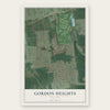Gordon Heights, New York map print, the full design