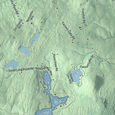 Close-up 1 of the Grafton, New York map artwork