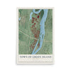 Map of the Town of Green Island, New York, 12 x 18 inch unframed archival matte print