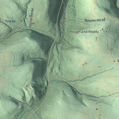 Close-up 2 of the Greenwood, New York map artwork