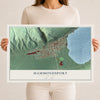 Hammondsport, New York map print, 12" x 18" Archival Matte Print mockup