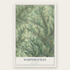 Harpursville, New York map print, the full design
