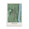 Highland, New York map print, 12" x 18" Archival Matte Print mockup