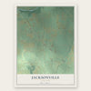 Jacksonville, New York map print, the full design