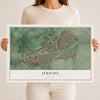Jericho, New York map print, 12" x 18" Archival Matte Print mockup