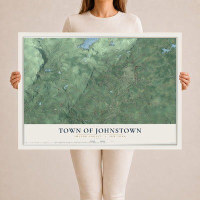 Map of the Town of Johnstown, Fulton County, New York, 24 x 36 inch unframed archival matte print