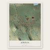 Jordan, New York map print, the full design