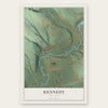 Kennedy, New York map print, the full design